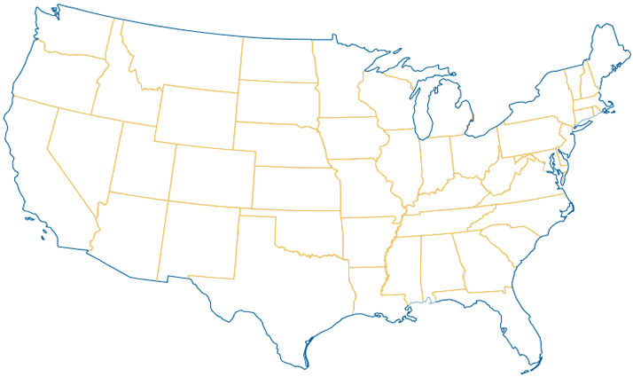 US contiguous blank