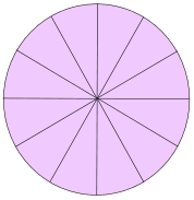 圆形12份