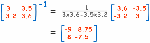 逆矩阵 2x2 公交车