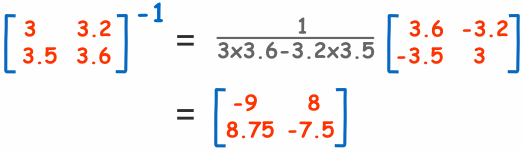 逆矩阵 2x2 公交车