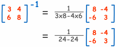 逆矩阵 2x2 降秩