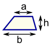 梯形 a, b, h