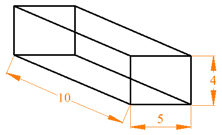 长方体 10x5x4