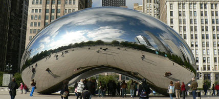 cloud gate 反射